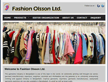 Tablet Screenshot of fashionolsson.com